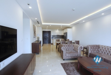 A royal 3 bedroom apartment for rent in D' Le Roi Soleil building, Xuan Dieu, Tay Ho